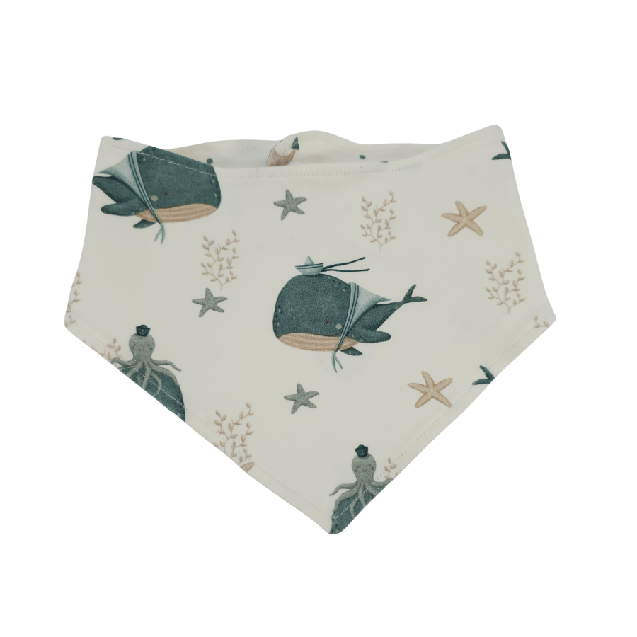 Wendehalstuch Küstenkind Wale Oktopus